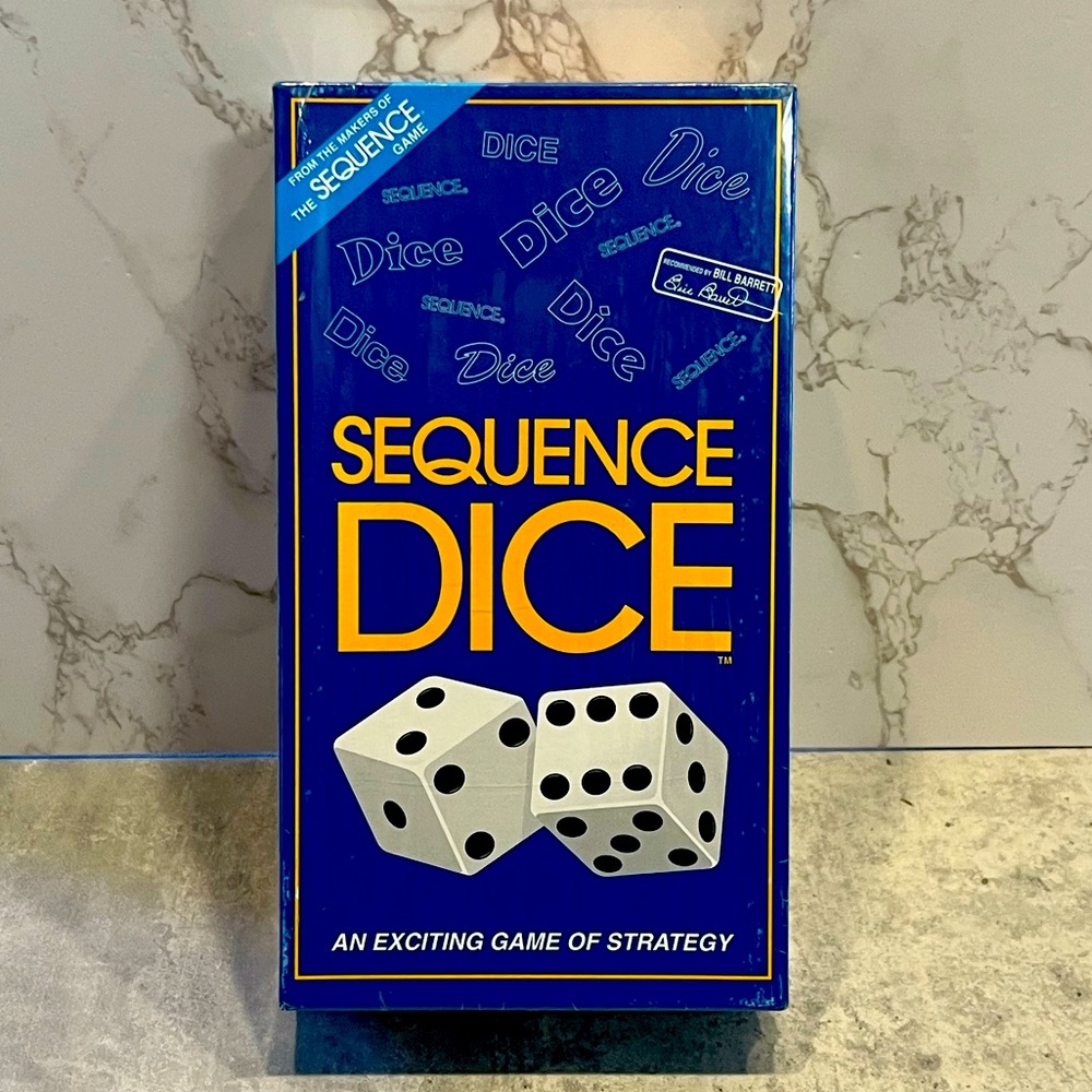 Sequence Dice Family Board Game Jax Ltd. Strategy & Luck 1999 NEW Sealed